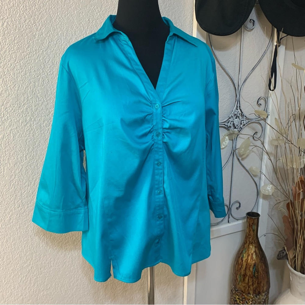 Avenue button blouse shirt top